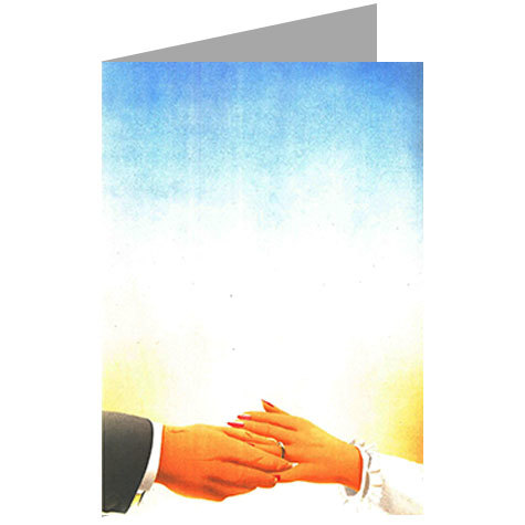 carta cartoncino piegato in 2 con soggetto -wedding- per stampanti laser & inkjet. Foglio A4 piegabile in A5, 165gr x mq, personalizzata a tema.