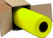 carta Carta FLUORESCENTE, rotolo 914mm GIALLO Carta trattata fluorescente, rotolo da 100 metri, foro 3 pollici (76mm),90grammi x mq, per InkJet, adatta a locandine, saldi, sconti e novit.
