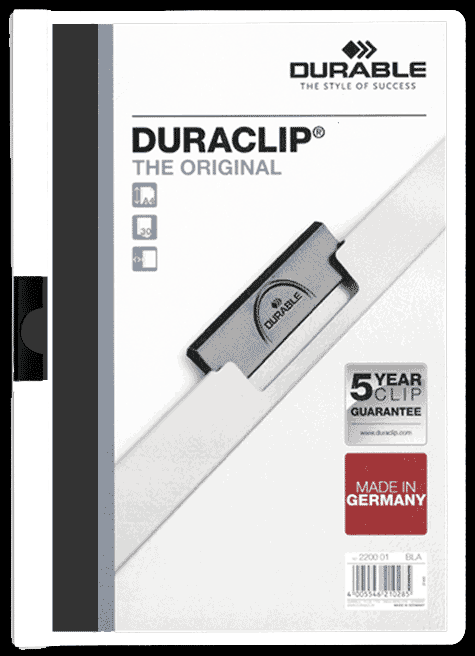 gbc Duraclip 60, BIANCO Capacit� da 1 a 60 fogli. Formato A4 (per fogli 21x29,7cm). 223802, 2238-02.