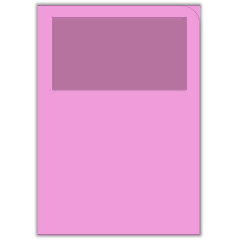 carta Ordo Classico ROSA, 120gr-mq Dimensioni: 220x310mm. Con finestra 180x100mm, frontale senza rigature, disponibile in 16 colori. Prodotto originale svizzero. MADE IN SWITZERLAND.