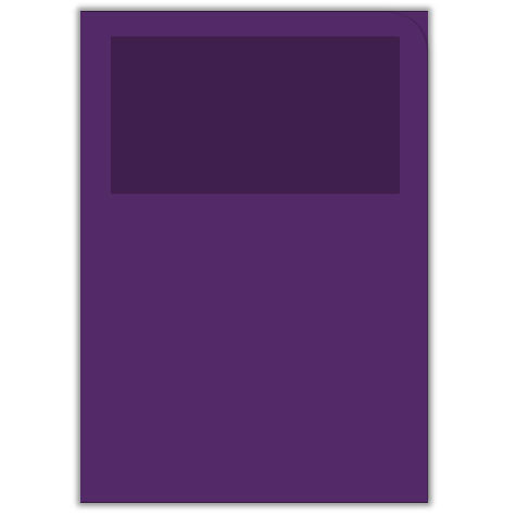 carta Ordo Classico VIOLA, 120gr-mq Dimensioni: 220x310mm. Con finestra 180x100mm, frontale senza rigature, disponibile in 16 colori. Prodotto originale svizzero. MADE IN SWITZERLAND.