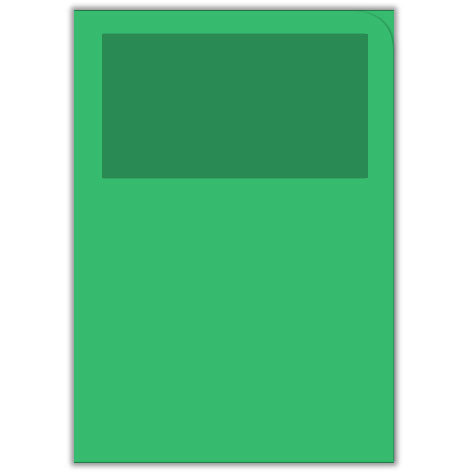 carta Ordo Classico VERDE SMERALDO, 120gr-mq Dimensioni: 220x310mm. Con finestra 180x100mm, frontale senza rigature, disponibile in 16 colori. Prodotto originale svizzero. MADE IN SWITZERLAND.