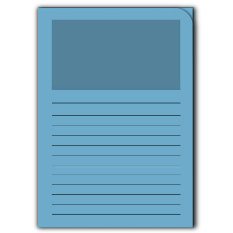 carta Ordo Classico BLU, 120gr-mq Dimensioni: 220x310mm. Con finestra 180x100mm, frontale con rigature, disponibile in 16 colori. Prodotto originale svizzero. MADE IN SWITZERLAND.