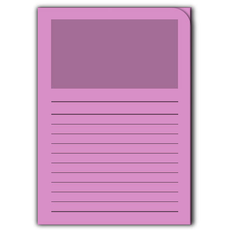 carta Ordo Classico ROSA, 120gr-mq Dimensioni: 220x310mm. Con finestra 180x100mm, frontale con rigature, disponibile in 16 colori. Prodotto originale svizzero. MADE IN SWITZERLAND.