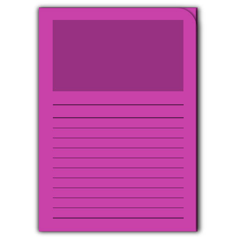 carta Ordo Classico FUCHSIA, 120gr-mq Dimensioni: 220x310mm. Con finestra 180x100mm, frontale con rigature, disponibile in 16 colori. Prodotto originale svizzero. MADE IN SWITZERLAND.