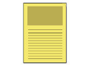 carta Ordo Classico GIALLO, 120gr-mq Dimensioni: 220x310mm. Con finestra 180x100mm, frontale con rigature, disponibile in 16 colori. Prodotto originale svizzero. MADE IN SWITZERLAND ELO29489.71