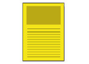 carta Ordo Classico GIALLO SOLE, 120gr-mq Dimensioni: 220x310mm. Con finestra 180x100mm, frontale con rigature, disponibile in 16 colori. Prodotto originale svizzero. MADE IN SWITZERLAND ELO29489.72