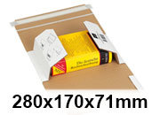 carta Imballo spedizione Easy 280x170x71mm CAMOSCIO, chiusura autoadesiva e striscia staccabile, grammatura 109gr/mq. Prodotto originale Svizzero. MADE IN SWITZERLAND ELO845661114