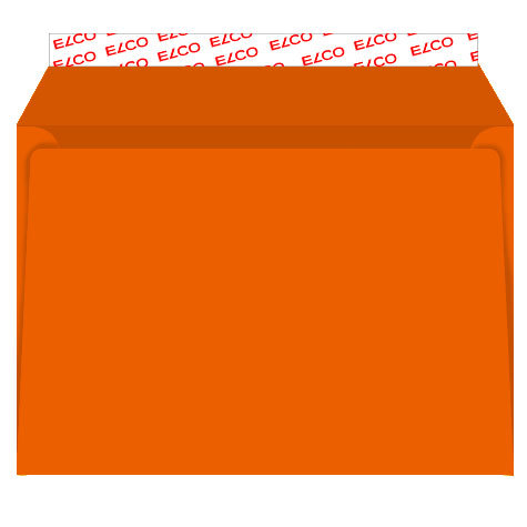 carta Busta 162x114mm, 100gr-mq, ARANCIO Serie Color, altezza pattella 35mm, chiusura in strip autoadesiva, senza finiestra. Prodotto originale Svizzero. MADE IN SWITZERLAND.