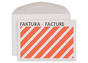 carta Busta 162x114mm, per fatture, 80gr/mq GRIGIO, con stampa esterna rosso/nero, non internografata, altezza pattella 41mm, chiusura GOMMATA, senza finiestra. Prodotto originale Svizzero. MADE IN SWITZERLAND.