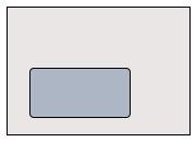 carta Busta con finestra 162x114mm, Premium, 80gr-mq BIANCO EXTRA, internografata, altezza pattella 33mm, chiusura a strip autoadesivo, Finestra a sinistra 90x45mm: 15mm dal basso, 52mm da destra. Prodotto originale Svizzero. MADE IN SWITZERLAND ELO30699