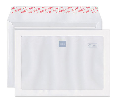 carta Busta con finestra MAXIWINDOW 229x162mm, Premium, 100gr-mq BIANCO EXTRA, internografata, altezza pattella 36mm, chiusura a strip autoadesivo, finiestra sul lato anteriore 200x130: 16mm dal basso, 14mm da destra. Prodotto originale Svizzero. MADE IN SWITZERLAND.