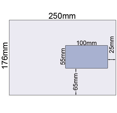 carta Busta con finestra 250x176mm. Premium. 100gr-mq BIANCO EXTRA, internografata, altezza pattella 45mm, chiusura a strip autoadesivo, Finestra a destra 100x55mm: 68mm dal basso, 25mm da destra. Prodotto originale Svizzero. MADE IN SWITZERLAND.