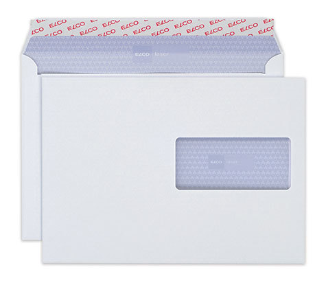 carta Busta con finestra 229x162mm, Laser, 90gr-mq BIANCO, internografata, altezza pattella 36mm, chiusura a strip autoadesivo, Finestra sul lato destro 100x45mm: 65mm dal basso, 12mm da destra. Prodotto originale Svizzero. MADE IN SWITZERLAND.