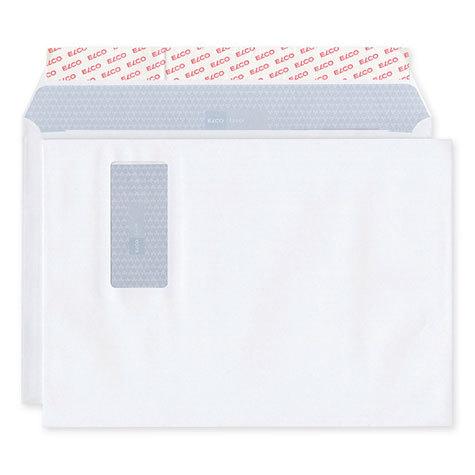 carta Busta con finestra 324x229mm, Laser, 100gr-mq BIANCO, internografata, altezza pattella 57mm, chiusura a strip autoadesivo, Finestra sul lato destro 100x45mm: 110mm dal basso, 225mm da destra. Prodotto originale Svizzero. MADE IN SWITZERLAND.