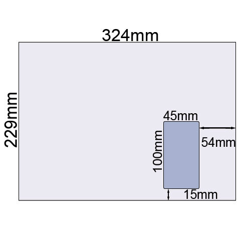 carta Busta con finestra 324x229mm, Profutura, 120gr-mq BIANCO NATURALE, 100% carta riciclata, 100% senza cloro, internografata (ELCO profutura), altezza pattella 57mm, chiusura a strip autoadesivo, Fnestra a destra 100x45mm: 21mm dal basso, 12mm da destra. Prodotto originale Svizzero. MADE IN SWITZERLAND.
