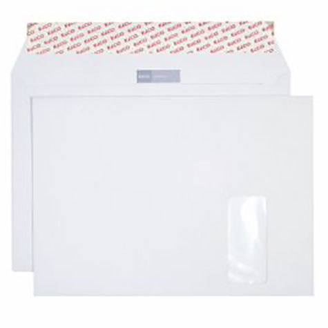 carta Busta con finestra 324x229mm, Power, 125gm-mq BIANCO, internografata, altezza pattella 57mm, chiusura a strip autoadesivo, Finestra sul lato destro 100x45mm: 15mm dal basso, 54mm da destra. Prodotto originale Svizzero. MADE IN SWITZERLAND.