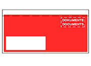 carta Tasca per documenti, 235x120mm, ROSSO Finestra in basso a sinistra, chiusura autoadesiva e striscia staccabile. Prodotto originale Svizzero. MADE IN SWITZERLAND ELO29028.80