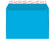 carta Busta 229x162mm, 100gr/mq, BLU INTENSO Serie Color, altezza pattella 36mm, chiusura in strip autoadesiva, senza finiestra. Prodotto originale Svizzero. MADE IN SWITZERLAND.