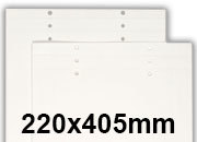 carta Sacchetto 140x345mm, White Kraft, 140gr-mq BIANCO KRAFT. Sacchetto per campioni con fondo 50mm, con 3 fori su due file e 2 cordonature. Prodotto originale Svizzero. MADE IN SWITZERLAND ELO700046