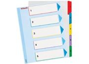 gbc Intercalare numerco 1-5, in cartoncino  ess100207.