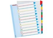 gbc Intercalare numerco 1-12, in cartoncino ess100209.