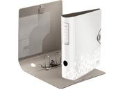 gbc Registratore LEITZ ACTIVE BEBOP 180 in polyfoam con effetto perlescente BIANCO, formato commerciale, dorso 7,5 cm, etichetta dorsale, foro di presa, certificazione GS, marchio LEITZ.