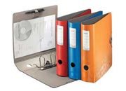 gbc Registratore LEITZ ACTIVE BEBOP 180 in polyfoam con effetto perlescente BLU, formato commerciale, dorso 7,5 cm, etichetta dorsale, foro di presa, certificazione GS, marchio LEITZ.