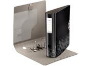 gbc Registratore LEITZ ACTIVE BEBOP 180 in polyfoam con effetto perlescente NERO, formato commerciale, dorso 5 cm, etichetta dorsale, foro di presa, certificazione GS, marchio LEITZ.