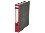 gbc registratore LEITZ 180 in cartone ROSSO, formato commerciale (23x30), dorso 5cm, angoli rinforzati, etichetta dorsale preincollata., certificazione GS, marchio LEITZ.