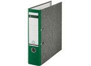 gbc registratore LEITZ 180 in cartone VERDE, formato commerciale (23x30), dorso 8cm, angoli rinforzati, etichetta dorsale preincollata., certificazione GS, marchio LEITZ.