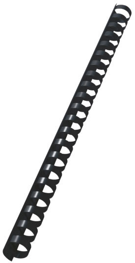 gbc 10972, Spirali plastiche 21 anelli, dorsi COMB NERO, 16mm, capacit� 145 fogli. Ex codice Esselte 109720, certificazione GS, marchio LEITZ.