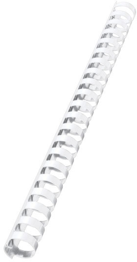 gbc 10975, Spirali plastiche 21 anelli, dorsi COMB BIANCO, 19mm, capacit� 180 fogli. Ex codice Esselte 109750, certificazione GS, marchio LEITZ.