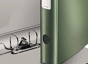 gbc Registratore 180� - f.to commerciale dorso 5 cm VERDE celadon, certificazione GS, marchio LEITZ, novit� ESS11090053