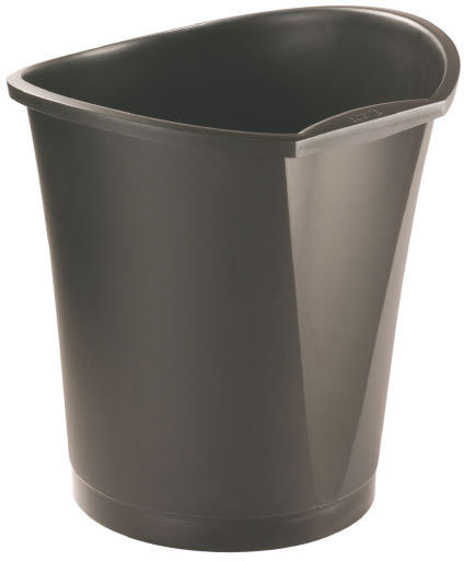 gbc 12663, Cestino gettacarte INTEGO BASKO 15 NERO. Ex codice Esselte 126630, marchio ESSELTE.