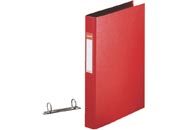 gbc  ROSSO, 25mm, 2 anelli rotondi, formato utilie A4 (21x29,7cm), con portaetichetta sul dorso . Ex codice Esselte 144510, certificazione FSC Mix, marchio ESSELTE ess14451