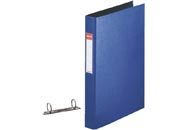gbc  BLU, 25mm, 2 anelli rotondi, formato utilie A4 (21x29,7cm), con portaetichetta sul dorso . Ex codice Esselte 144520, certificazione FSC Mix, marchio ESSELTE ess14452