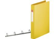 gbc  GIALLO, 25mm, 4 anelli rotondi, formato utilie A4 (21x29,7cm), con portaetichetta sul dorso . Ex codice Esselte 144580, certificazione FSC Mix, marchio ESSELTE ess14458