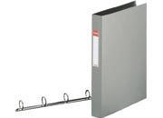 gbc  GRIGIO, 25mm, 4 anelli rotondi, formato utilie A4 (21x29,7cm), con portaetichetta sul dorso . Ex codice Esselte 144630, certificazione FSC Mix, marchio ESSELTE ess14463