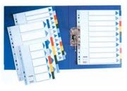 gbc Intercalari 5, tasti colorati in pvc. A4 MAXI ess15266.