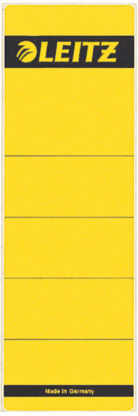 gbc Etichetta autoadesiva in carta per registratori LEITZ 1080-1073 dorso 8 cm, GIALLO..