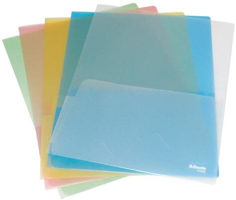 gbc 17325, Busta a L DOPPIE formato A4 - PPL antiriflesso, ASSORTITI. Ex codice Esselte 173250,  marchio ESSELTE.