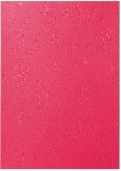 gbc 33660, COMB-WIRE copertina cartoncino 250g formato A4 - finitura similpelle, ROSSO. Ex codice Esselte 336600.