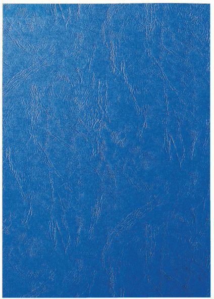 gbc 33663, COMB-WIRE copertina cartoncino 250g formato A4 - finitura similpelle, BLU. Ex codice Esselte 336630, marchio LEITZ.