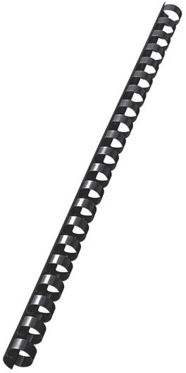 gbc 35043, Spirali plastiche 21 anelli, dorsi COMB 12mm - capacit� 105 fogli, NERO. Ex codice Esselte 350430, marchio LEITZ.