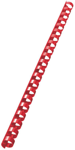 gbc 35063, Spirali plastiche 21 anelli, dorsi COMB 12mm - capacit 105 fogli, ROSSO. Ex codice Esselte 350630.