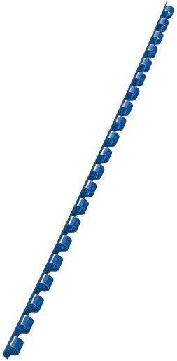 gbc 35070, Spirali plastiche 21 anelli, dorsi COMB 6mm - capacit� 25 fogli, BLU. Ex codice Esselte 350700, marchio LEITZ.