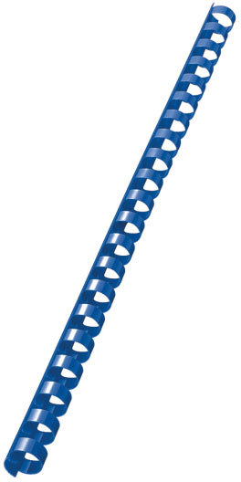 gbc 35073, Spirali plastiche 21 anelli, dorsi COMB 12mm - capacit� 105 fogli, BLU. Ex codice Esselte 350730, marchio LEITZ.