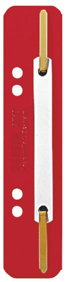 gbc 37100225, Fastener piastrina e pressino in PVC ed aghi in lamierino, ROSSO. Ex codice Esselte 37100125, marchio LEITZ.