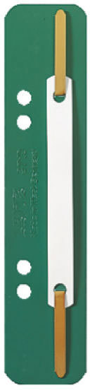 gbc 37100255, Fastener  piastrina e pressino in PVC ed aghi in lamierino, VERDE. Ex codice Esselte 37100155, marchio LEITZ.